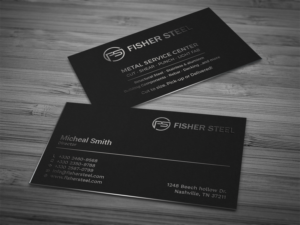 Design de Carte de Visite par Tripti Ranjan Gain pour Fisher Steel | Design : #18832129
