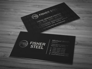 Business Card Design by Tripti Ranjan Gain for Fisher Steel | Design: #18832132