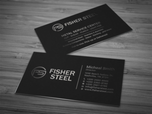 Design de Carte de Visite par Tripti Ranjan Gain pour Fisher Steel | Design : #18832133