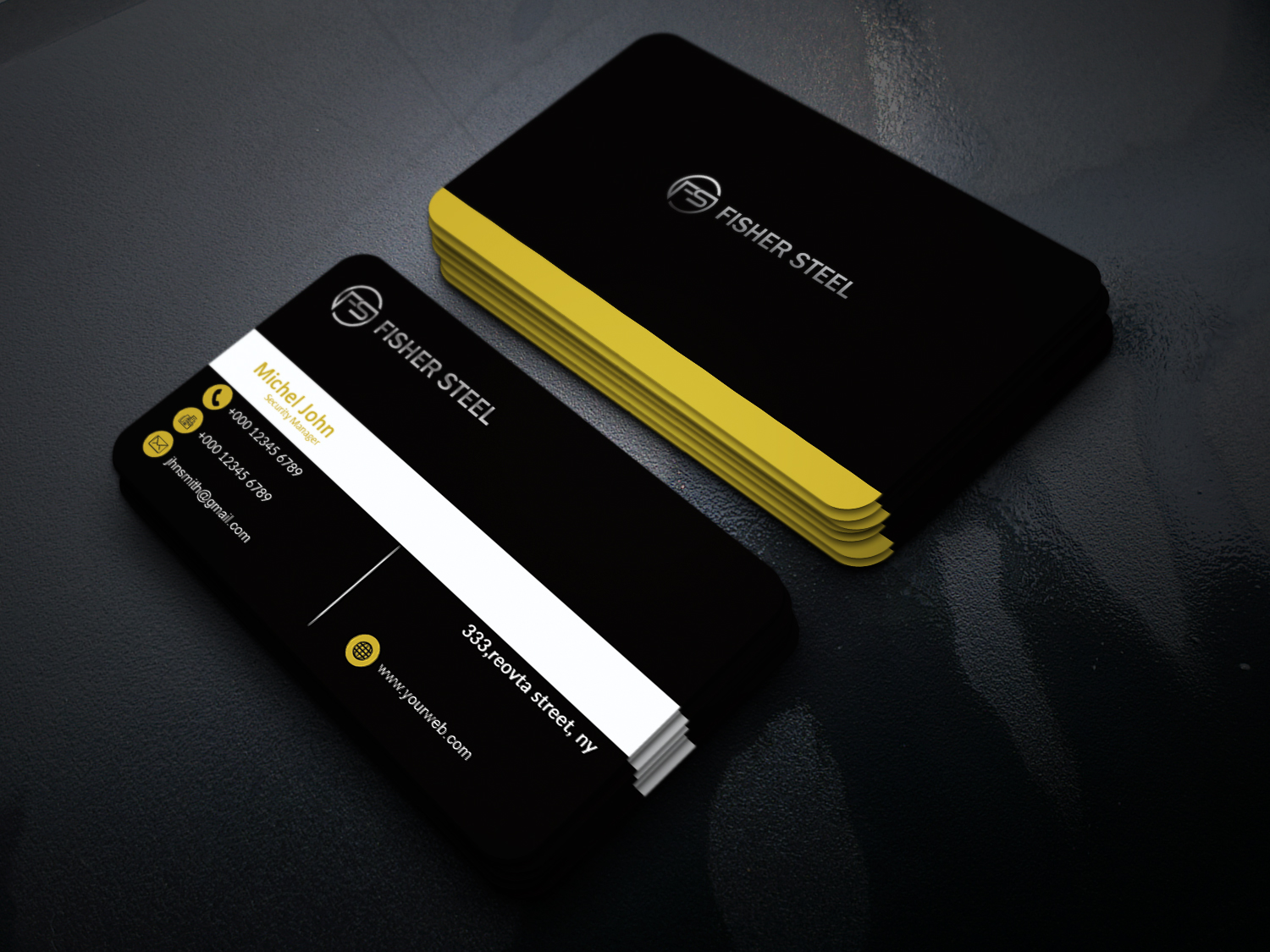 Business Card Design by omorfaruq167 for Fisher Steel | Design #18879510