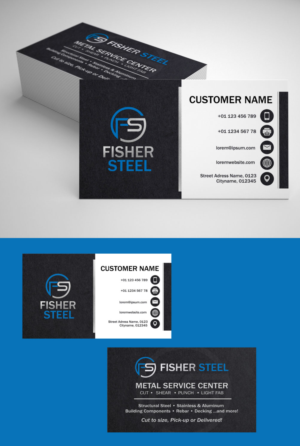 Business Card Design by vcreatived for Fisher Steel | Design #18862367