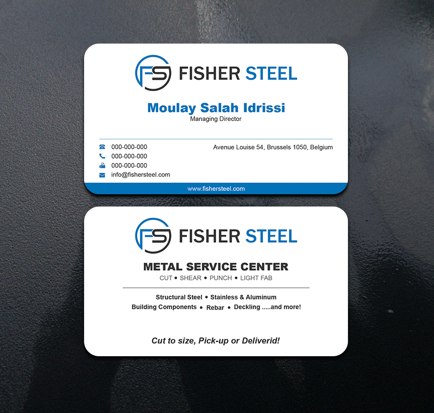 Business Card Design by Helal 3 for Fisher Steel | Design #18858780