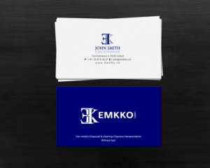 Emkko new design for business cardswe want to change our existing design. Logo must remain the same  | Business Card Design by chandrayaan.creative