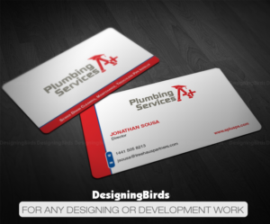 Business Card Design by Designing Birds for plumbing services A+ | Design: #18842006