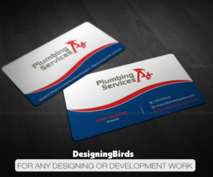 Business Card Design by Designing Birds for plumbing services A+ | Design: #18842245