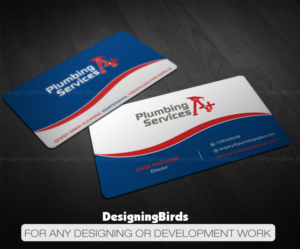Business Card Design by Designing Birds for plumbing services A+ | Design: #18842533