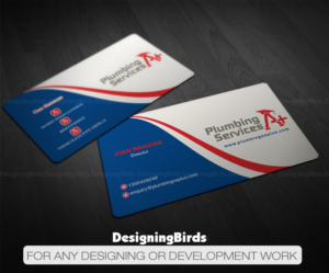 Business Card Design by Designing Birds for plumbing services A+ | Design: #18842767
