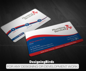Business Card Design by Designing Birds for plumbing services A+ | Design: #18854330