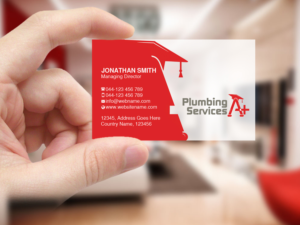 Business Card Design by Creations Box 2015 for plumbing services A+ | Design: #18845425