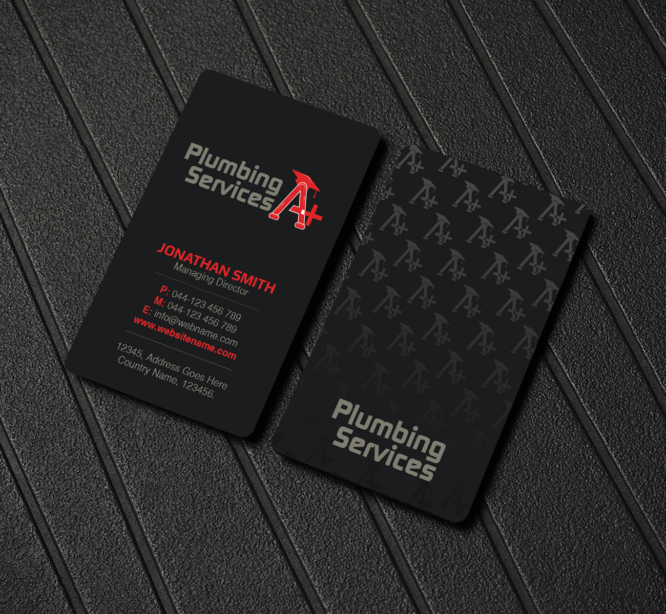 Business Card Design by Creations Box 2015 for plumbing services A+ | Design #18845429