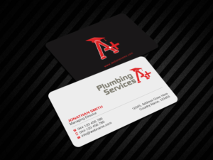 Business Card Design by Creations Box 2015 for plumbing services A+ | Design: #18845448