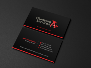 Business Card Design by Creations Box 2015 for plumbing services A+ | Design: #18845449
