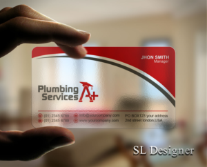 Business Card Design by SL Designer for plumbing services A+ | Design: #18840617