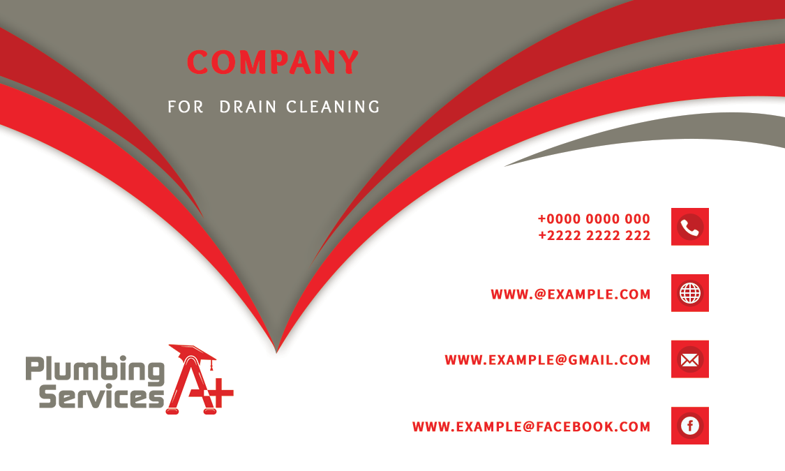 Business Card Design by jamika 44 for plumbing services A+ | Design #18842707