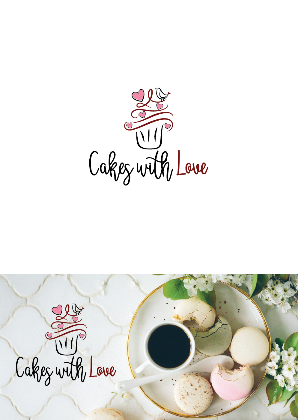 Logo Design by Wild Geek for Cakes with Love | Design #18908771