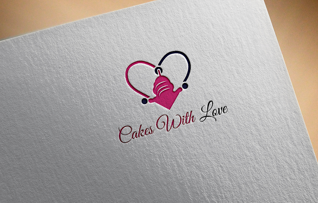 Logo Design by Rosaleen for Cakes with Love | Design #18911928