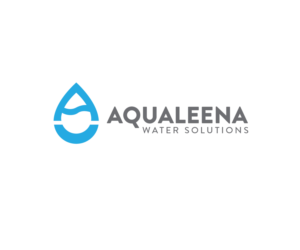 Symbol with company name Aqualeena with the tagline Water Solutions | Logo Design by renderman