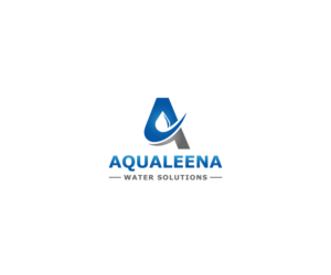 Symbol with company name Aqualeena with the tagline Water Solutions | Logo Design by Mario