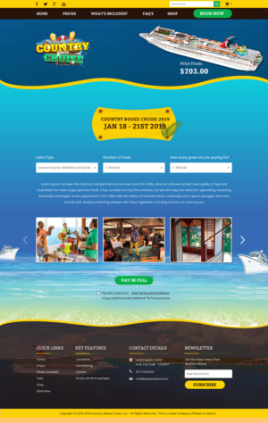 Country Music Cruise Design | Web-Design von Sbss