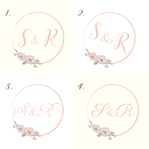Option 1: S&R         Option 2: S and R            Option 3: Saeed Reem   | Logo Design by LaVitaBella67
