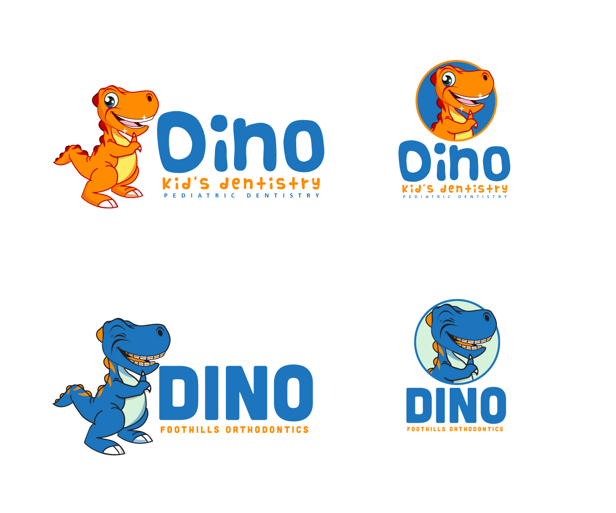 Logo Design by Anekaa for Dino Kids Dentistry / Foothills Orthodontics | Design #18850294