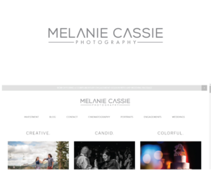 Logo Design by Alien Cookie for Melanie Cassie Photography | Design: #18839520