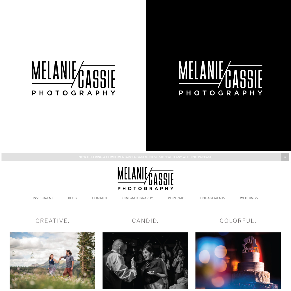Logo Design by Sujit Banerjee for Melanie Cassie Photography | Design #18844132