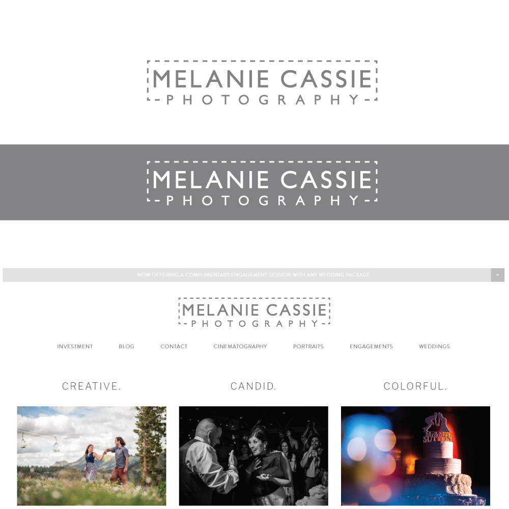 Logo Design by Sujit Banerjee for Melanie Cassie Photography | Design #18844133