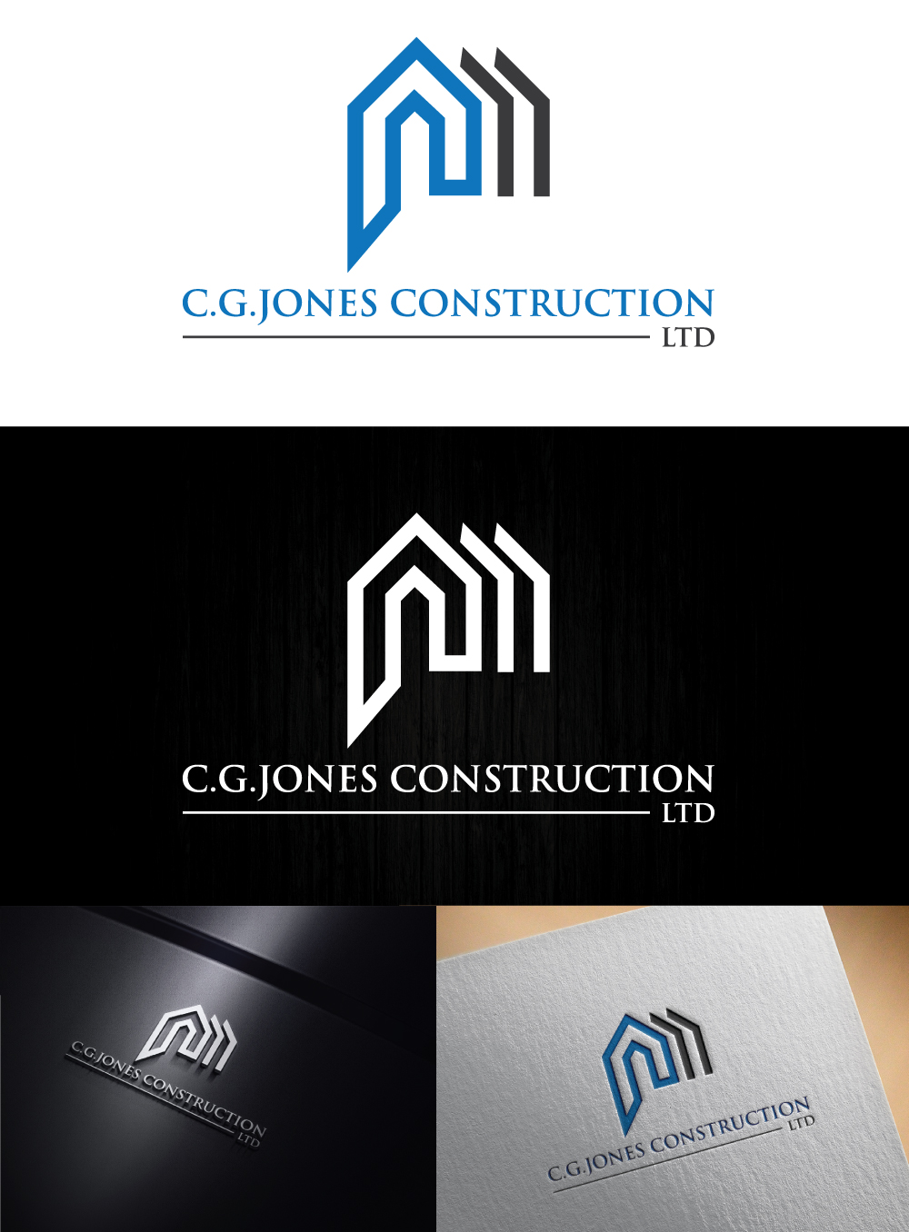 Logo Design by h27 for C.G.Jones Construction | Design #18863427