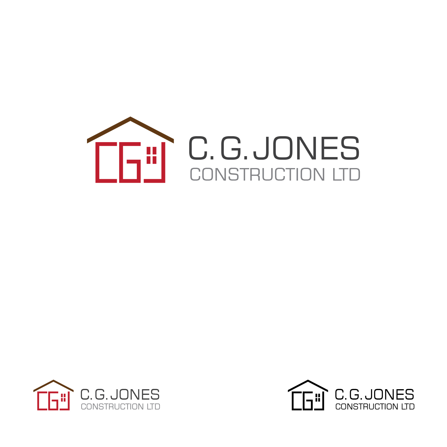 Logo Design by chaasi for C.G.Jones Construction | Design #18842398