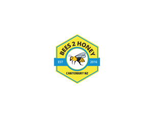 Bees 2 Honey, Canterbury NZ, EST 2016 | Logo Design by maricreatives