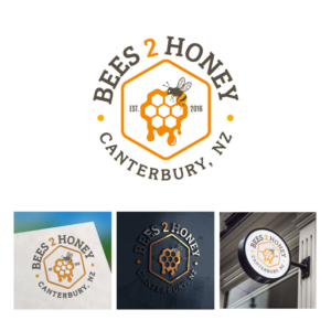 Logo Design by michellefrances for Bees 2 Honey Limited | Design: #18851156