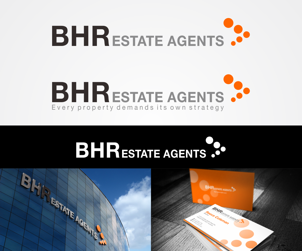 Logo Design by ninisdesign for BHR Estate Agents | Design #2838309