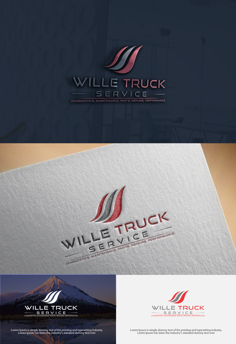 Logo Design by dr ghulam mustafa sahab for Wille Truck Service | Design #18893306