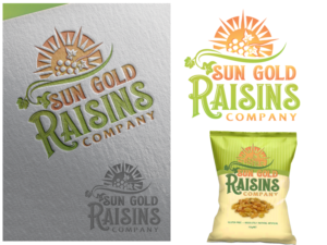 Sun Gold Raisins ''Made in Nature'' | Diseño de Logo por projector.alex