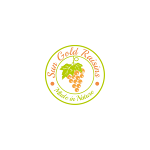 Sun Gold Raisins ''Made in Nature'' | Logo Design by pulogo