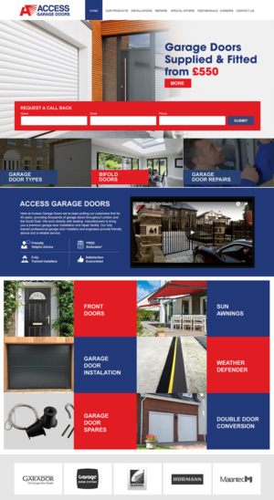 Diseño Wordpress por ColorDrops para Access Garage Doors Ltd | Diseño: #18942754