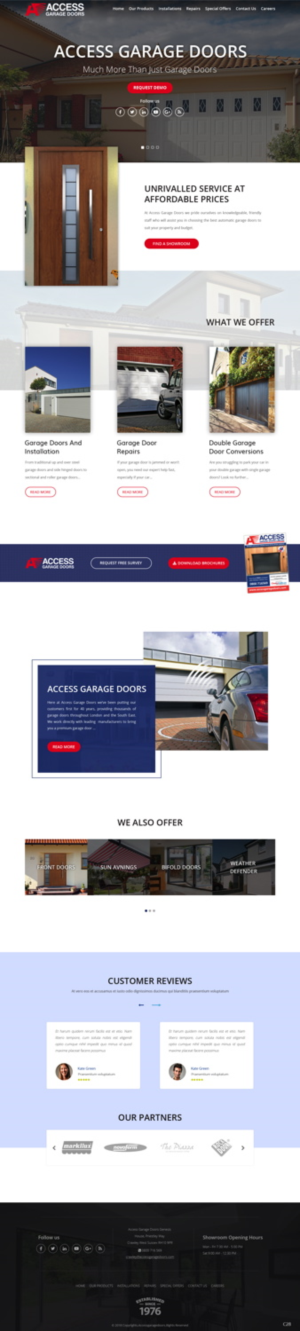 Diseño Wordpress por pb para Access Garage Doors Ltd | Diseño: #18856592