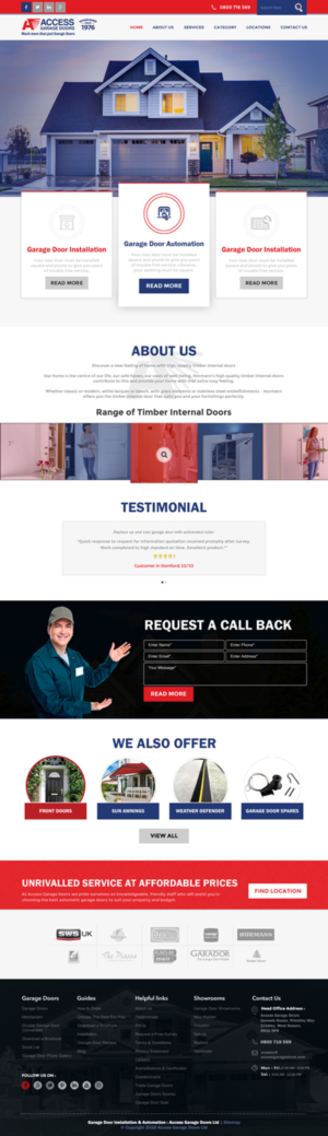 Diseño Wordpress por rightway para Access Garage Doors Ltd | Diseño: #18856243