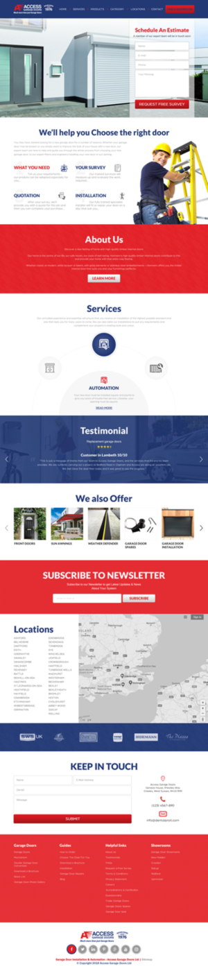 Diseño Wordpress por rightway para Access Garage Doors Ltd | Diseño: #18856244