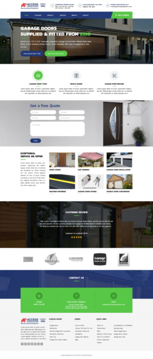 Diseño Wordpress por Senthil Kumaar V para Access Garage Doors Ltd | Diseño: #18857046