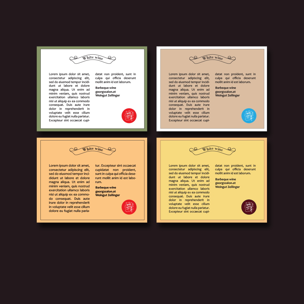 Label Design by Saraj for Mag. Georgs Unterrainer - Georgs Salon | Design #19028314