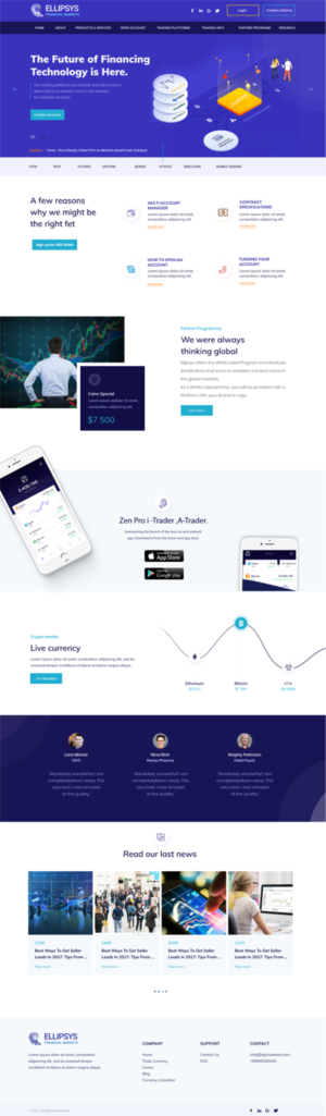 Investment firm needs website redesign | Web Design by designerkochi