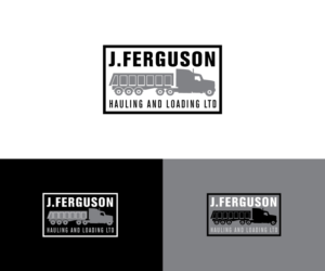 Logo Design by Thomas DeHart for J Ferguson Hauling and Loading Ltd | Design: #18879262