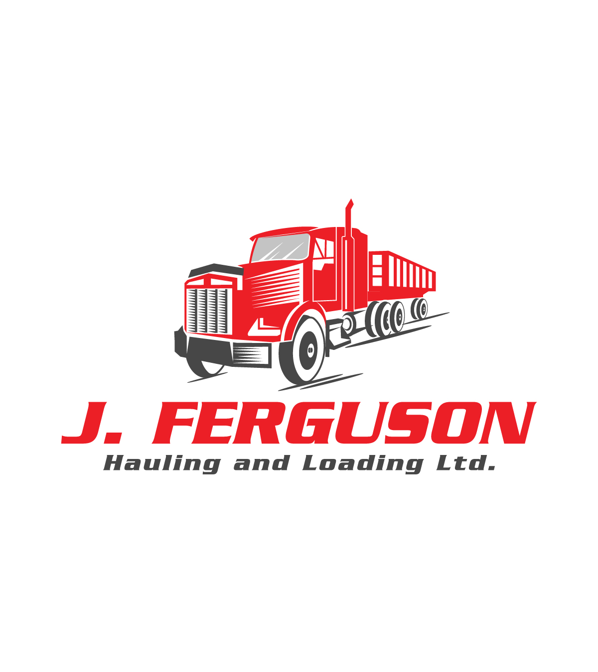 Logo Design by hih7 for J Ferguson Hauling and Loading Ltd | Design: #18883204