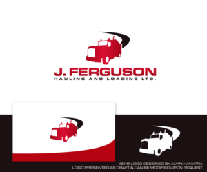 Logo Design by alvinnavarra for J Ferguson Hauling and Loading Ltd | Design: #18898193