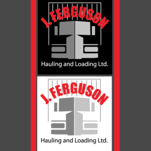 Logo Design by ellystida 2 for J Ferguson Hauling and Loading Ltd | Design #18898477