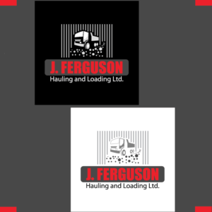 Logo Design by ellystida 2 for J Ferguson Hauling and Loading Ltd | Design: #18898485
