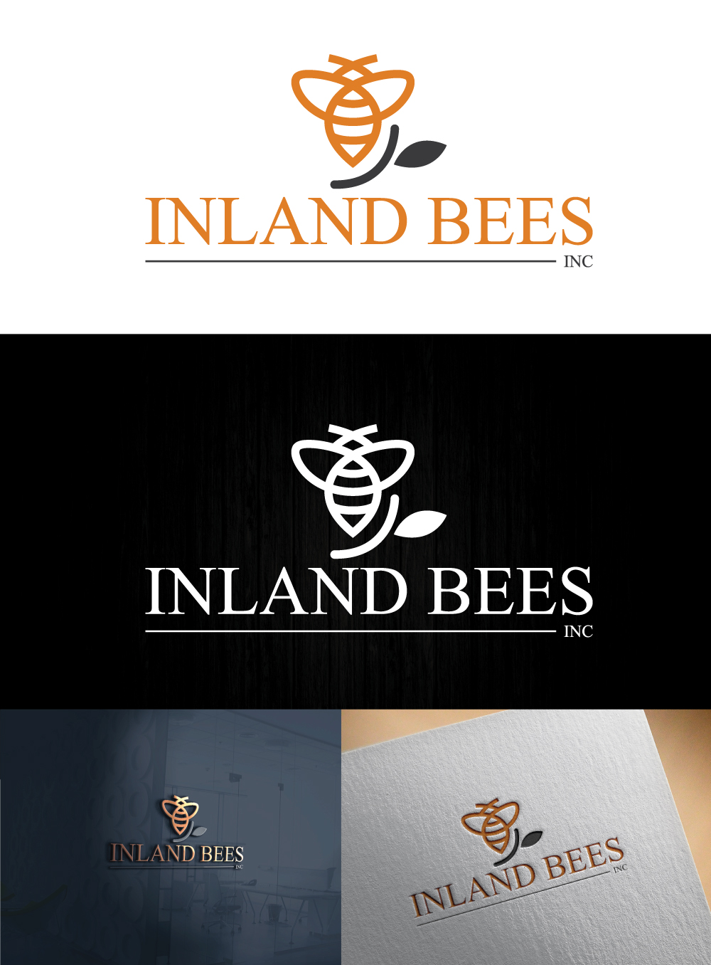 Diseño de Logo por h27 para Inland Bees Inc. | Diseño #18897682