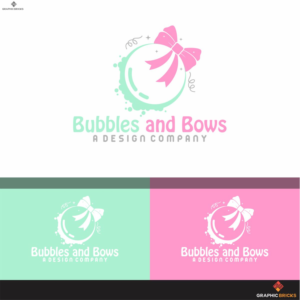 Bubbles and Bows - A Design Company | Diseño de Logo por Graphic Bricks